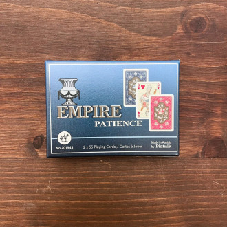 Coffret de deux jeux de cartes Patience Empire