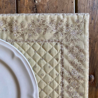 Set de table provençal rectangle beige