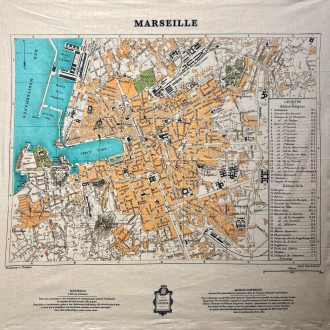 Foulard carte de Marseille