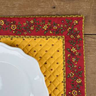 Provencal placemat yellow rectangle