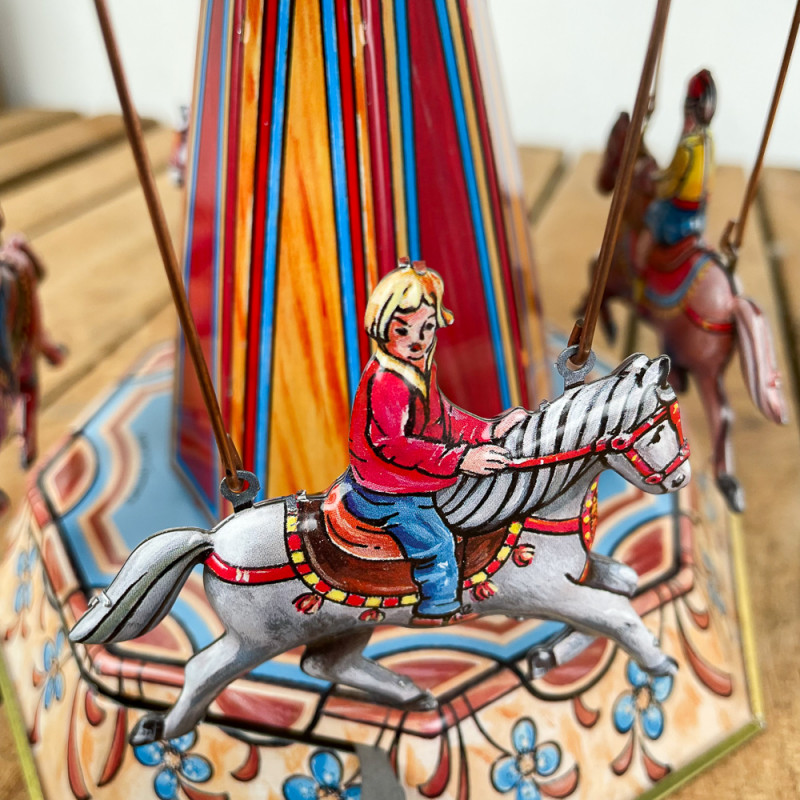 Mechanical horse carousel Antique toy