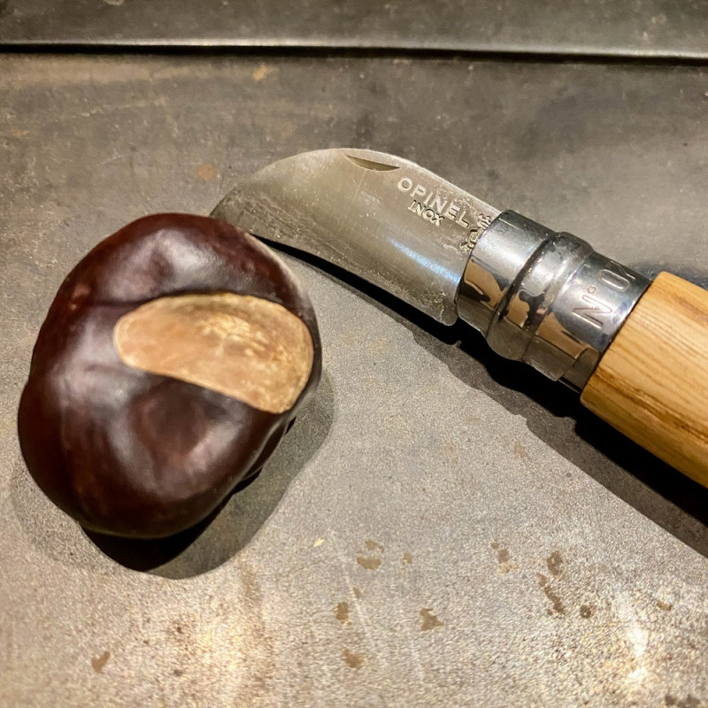 Opinel chestnut knife