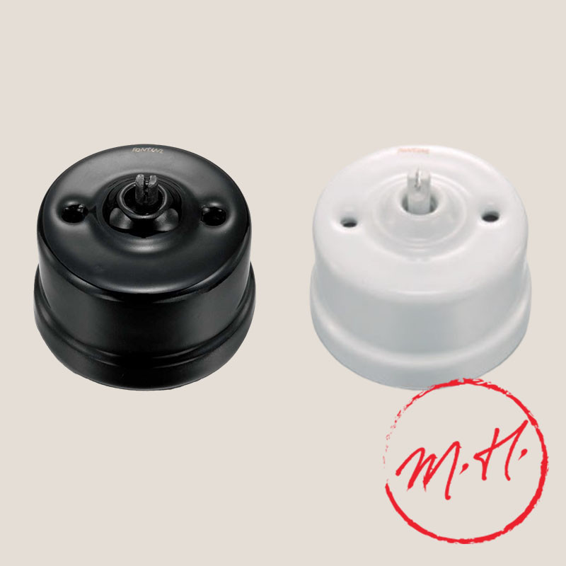 Porcelain surface-mounted toggle switch