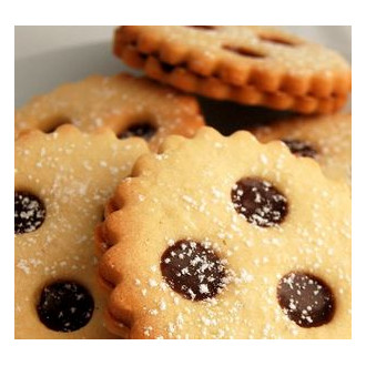 Shortbread cookie cutters with filling