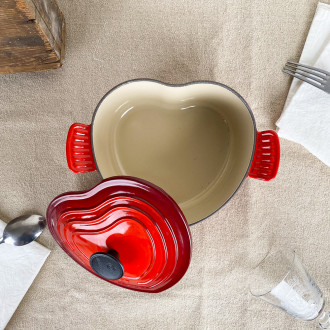 Heart-shaped casserole