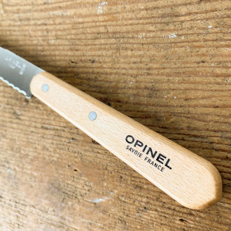 Opinel notched knife in beech wood