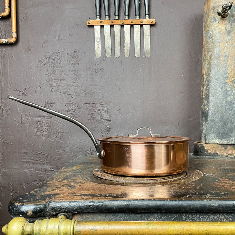 Poêle à frire 24cm en cuivre - Falk Culinair - Coutellerie du Douaire