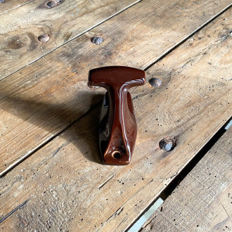 patère marron en porcelaine de Limoges