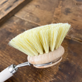 Natural fiber dish brush