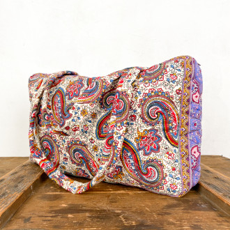 Multicolored cashmere bag