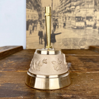 Gilded bronze table bell Ø 6,5 cm