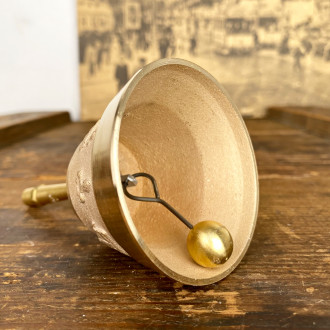 Gilded bronze table bell Ø 6,5 cm