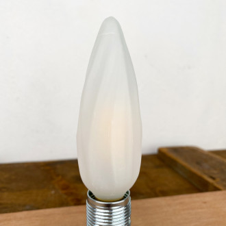 Ampoule LED torche verre mat E14 / 4W