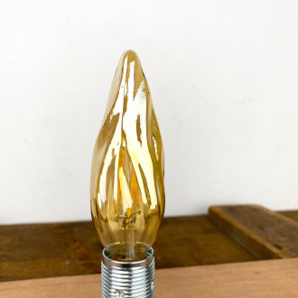 Ampoule LED torche ambrée E14 / 4W
