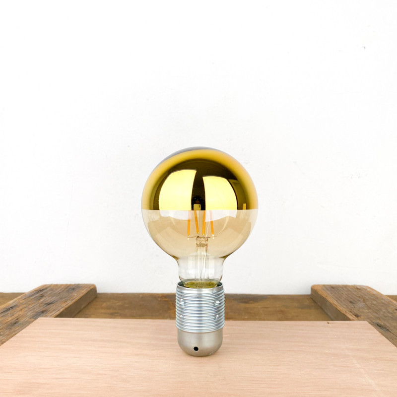 Ampoule LED calotte dorée E27 / 8W