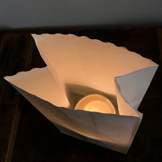 Paper candle holder to decorate