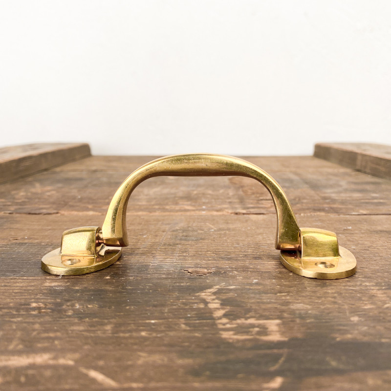 Polished brass trunk handle