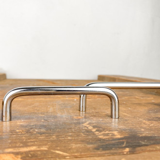 Straight chrome furniture handle