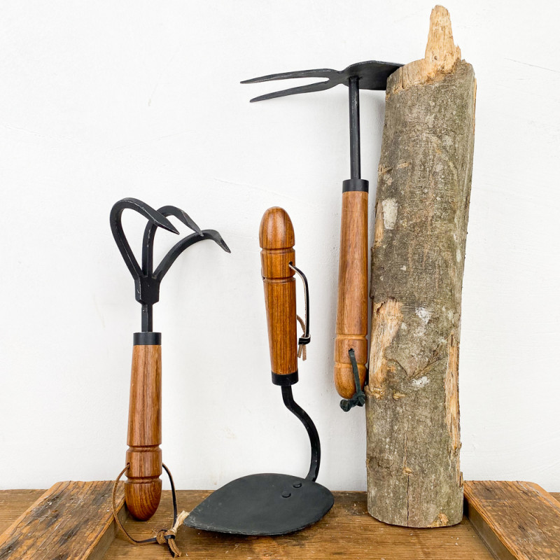 Wrought iron gardening tools