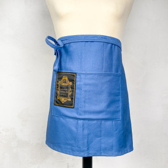 Blue cotton short apron Maison Empereur