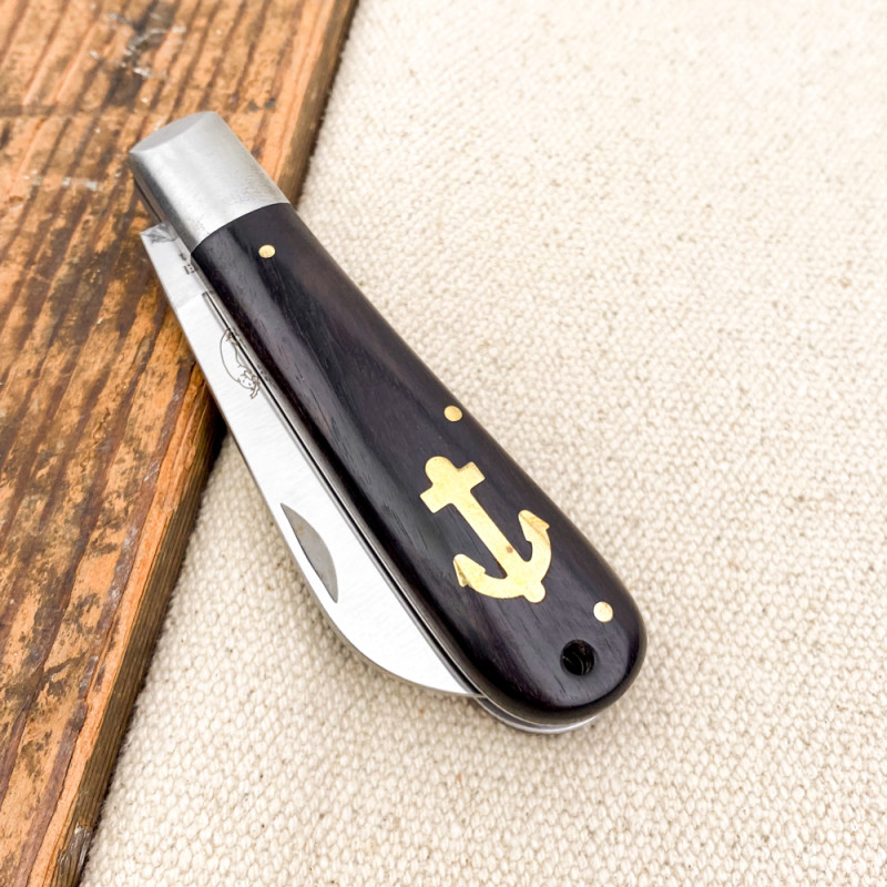 Wooden folding knife marine anchor