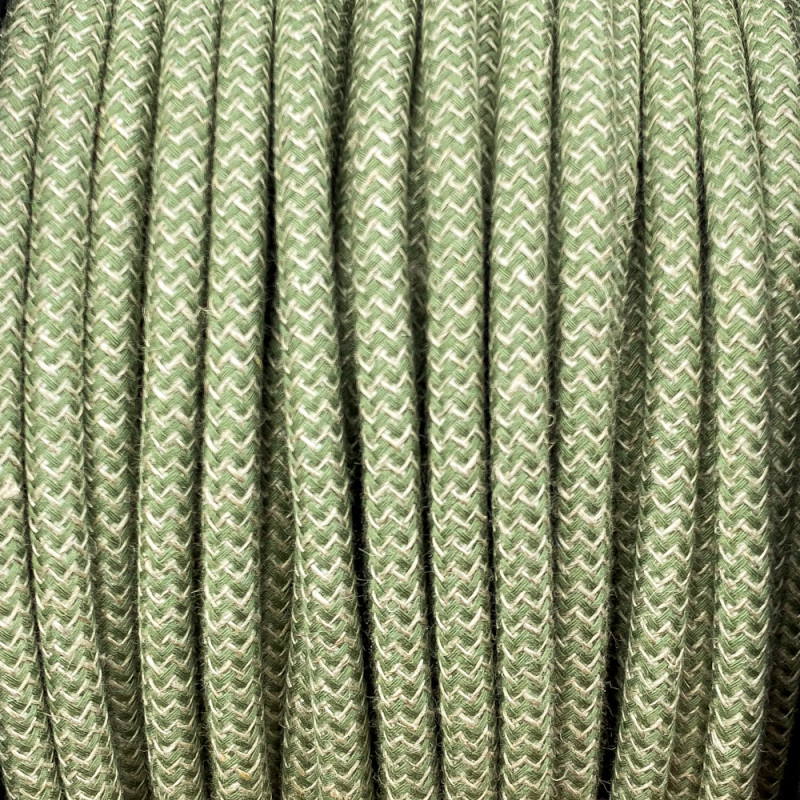 Round light cable thyme and beige