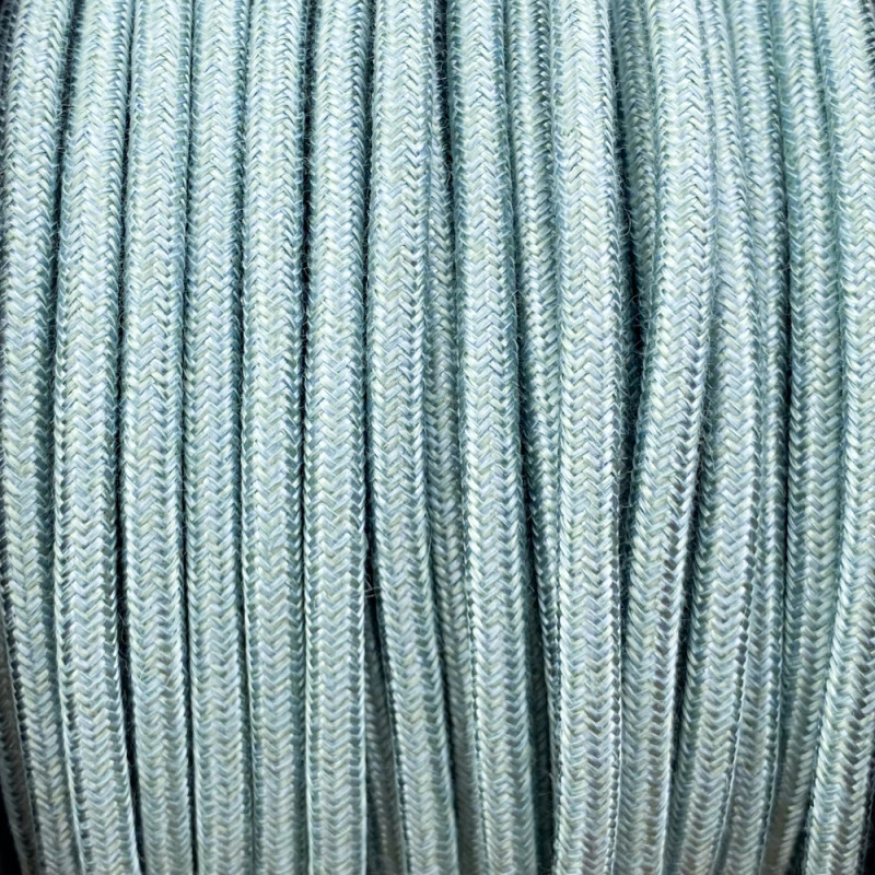 Light blue round luminaire cable
