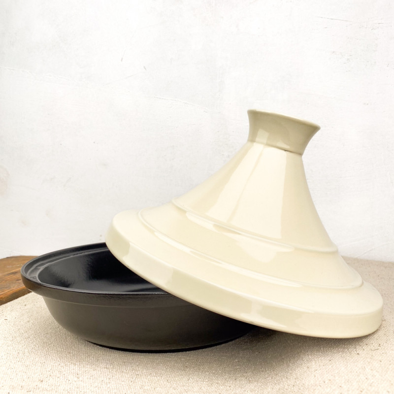 Staub Cast Iron - Specialty Items 2 qt, Tajine, cream