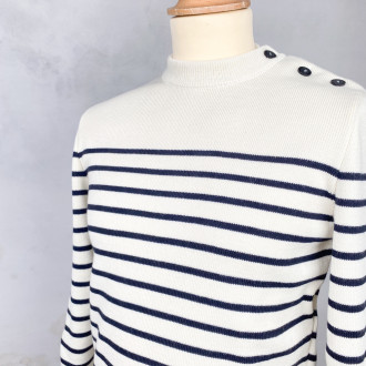 White striped sailor sweater