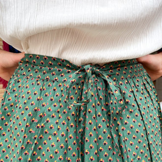 Green Provençal skirt