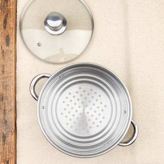 Universal steamer for saucepans