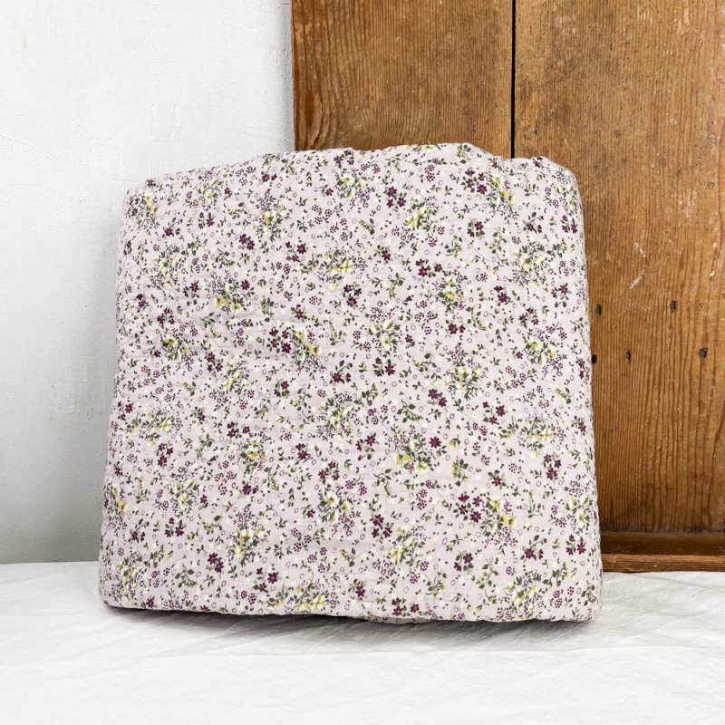 Floral cotton blanket