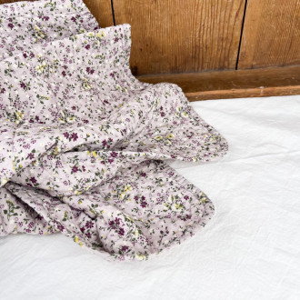 Floral cotton blanket