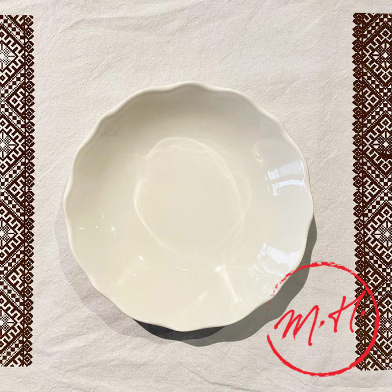 White earthenware bowl Maison Empereur