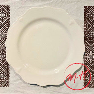Maison Empereur white earthenware dinner plate