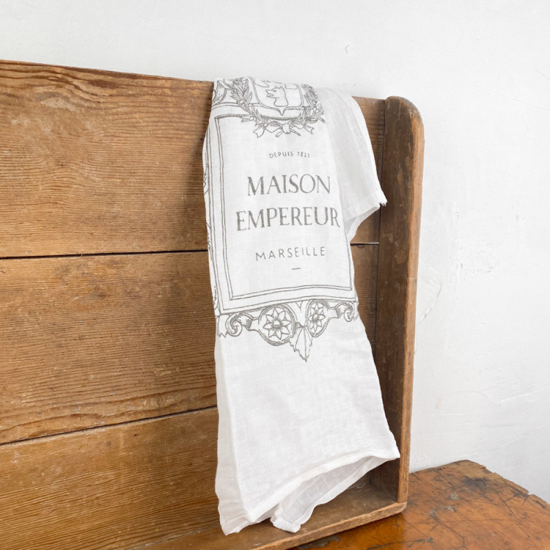 Grey tea towel Maison Empereur