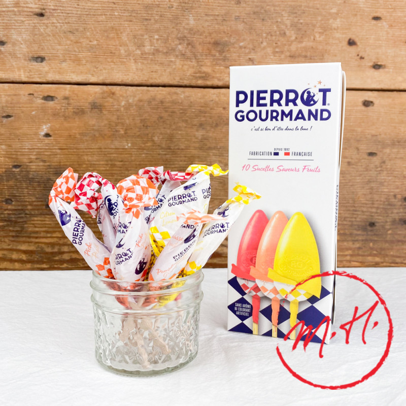 10 lollipops Pierrot Gourmand