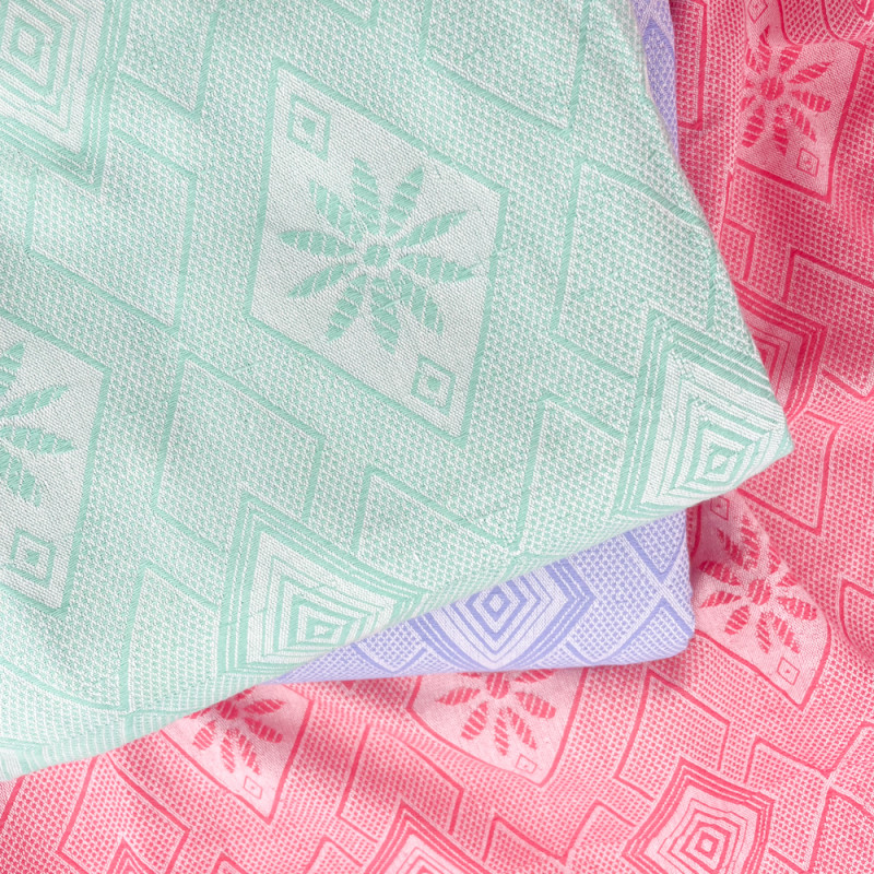 Serviette Mexicaine Tissée Main – Motifs Floraux Colorés – Franges – Artisanat