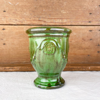 Green Anduze pottery candle
