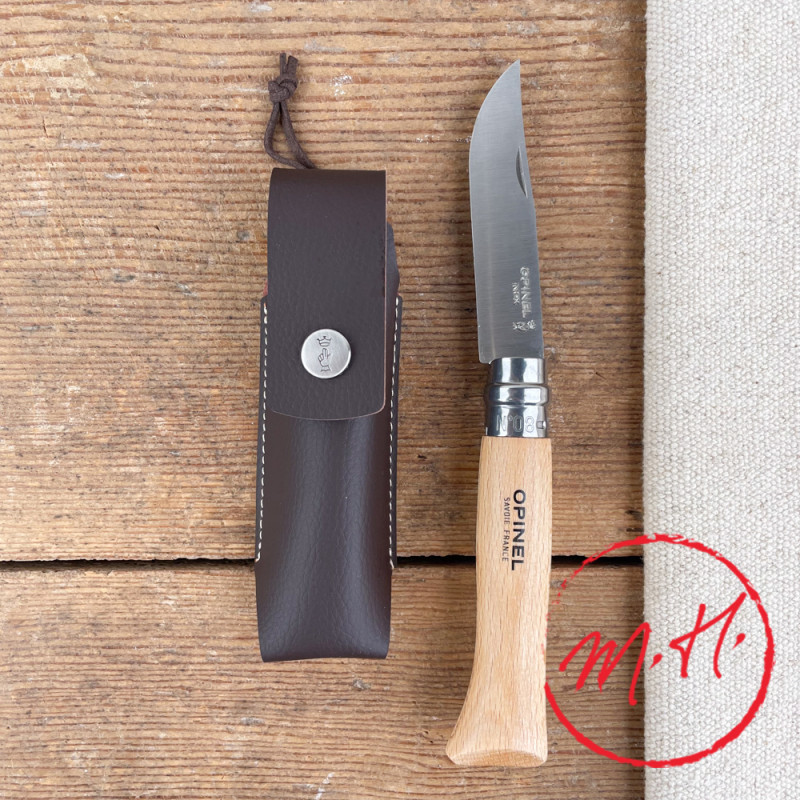 Opinel n°8 et son étui en cuir