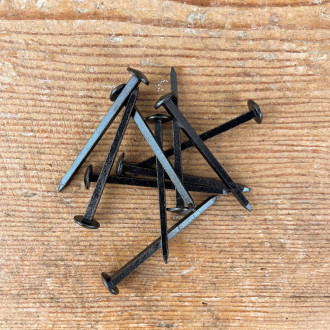 10 hammer-head Marinier forged nails 50mm