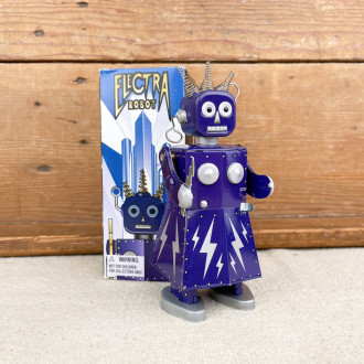 Purple mechanical robot