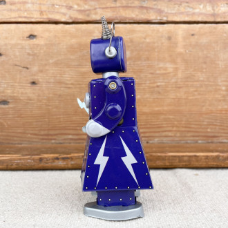 Robot mécanique violet