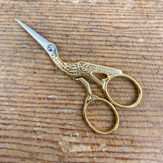 Stork embroidery scissors