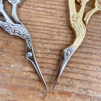 Stork embroidery scissors