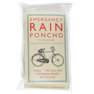 Emergency poncho for cyclists