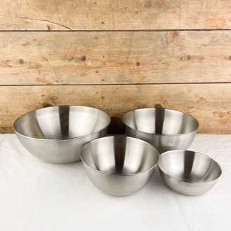 Stainless steel salad bowl