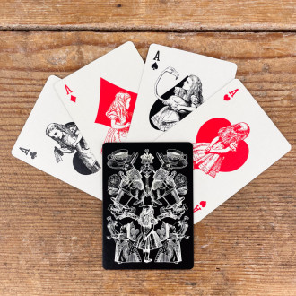 Cartes Alice au pays des Merveilles monochromes