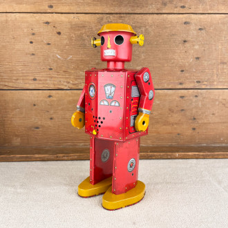 jouet Robot Atomic Man rouge