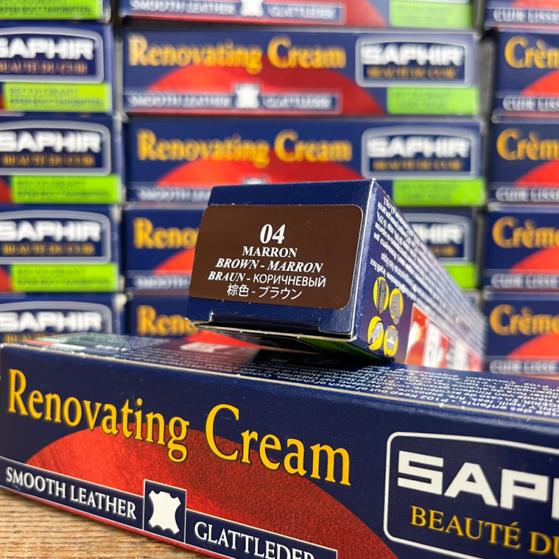 Crème rénovatrice marron Saphir numéro 04
